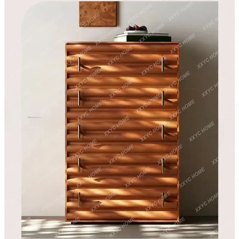 XXFactory Direct Medieval Light Luxury Entrance Cabinet Log Old Retro Bucket Cabinet