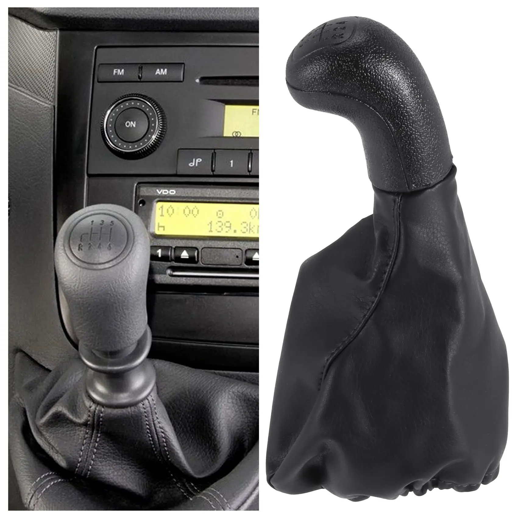 Manual Gear Shift Stick Knob Lever for - W639 638 W638 1996-2003 5 Speed Shift Sleeve Gaitor Boot