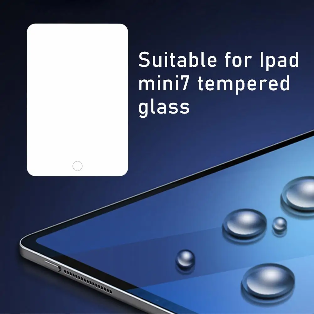 For Apple IPad Mini 7 2024 HD Curved Tempered Film Anti-drop Dust-proof Anti-scratch 1/2/3Pcs Anti-fingerprint And A5U4