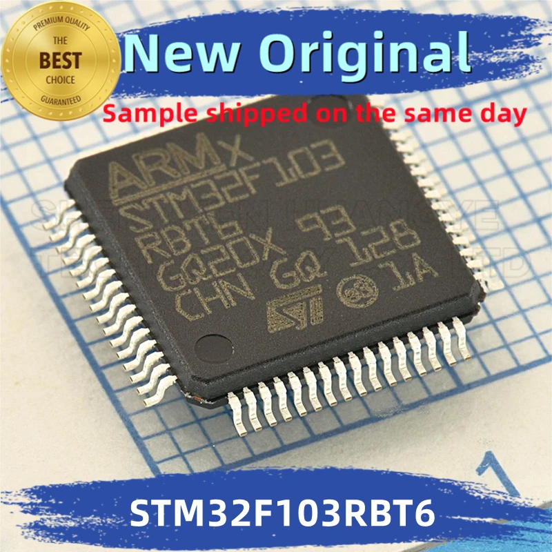 

2 шт./партия, интегральные микросхемы STM32F103RBT6 STM32F103R, 100% новые и оригинальные BOM, ST MCU