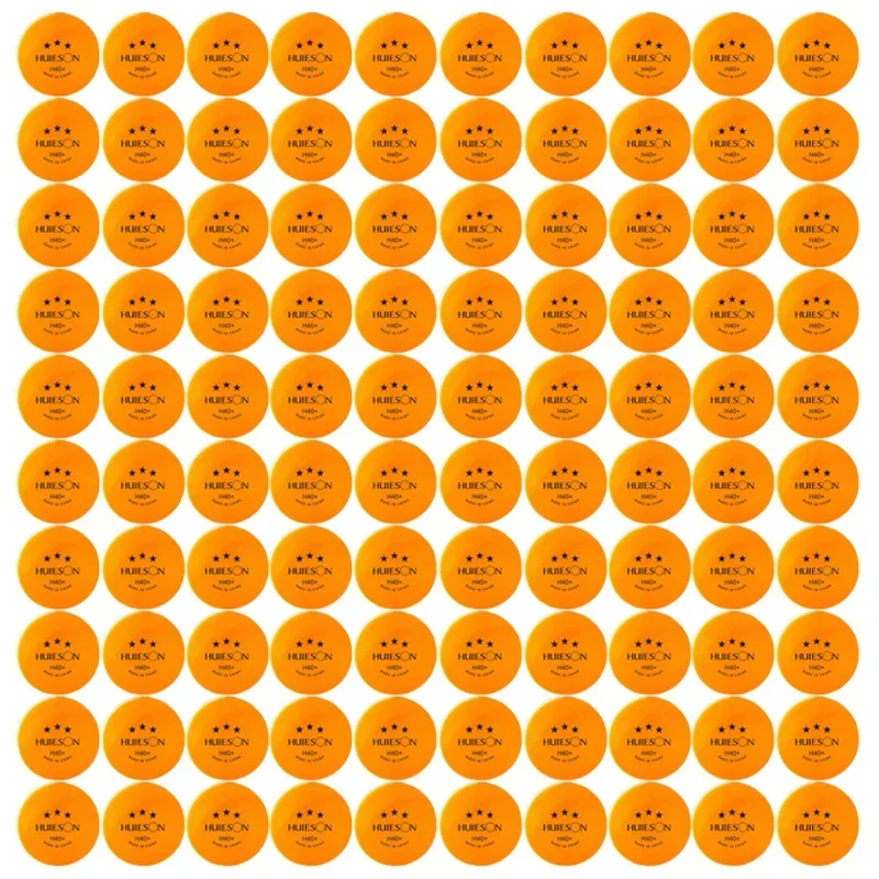 

100Pcs Huieson H40+ 3 Stars Ping Pong Balls ABS New Material Durable Professional Training Table Tennis Balls for Club Training
