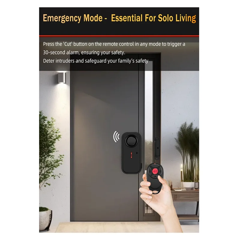 【جديد】مستشعر إنذار ضد السرقة لنافذة الباب، جهاز تحكم عن بعد لاسلكي، نظام إنذار مضاد للسرقة، كاشف فتح باب أمان المنزل