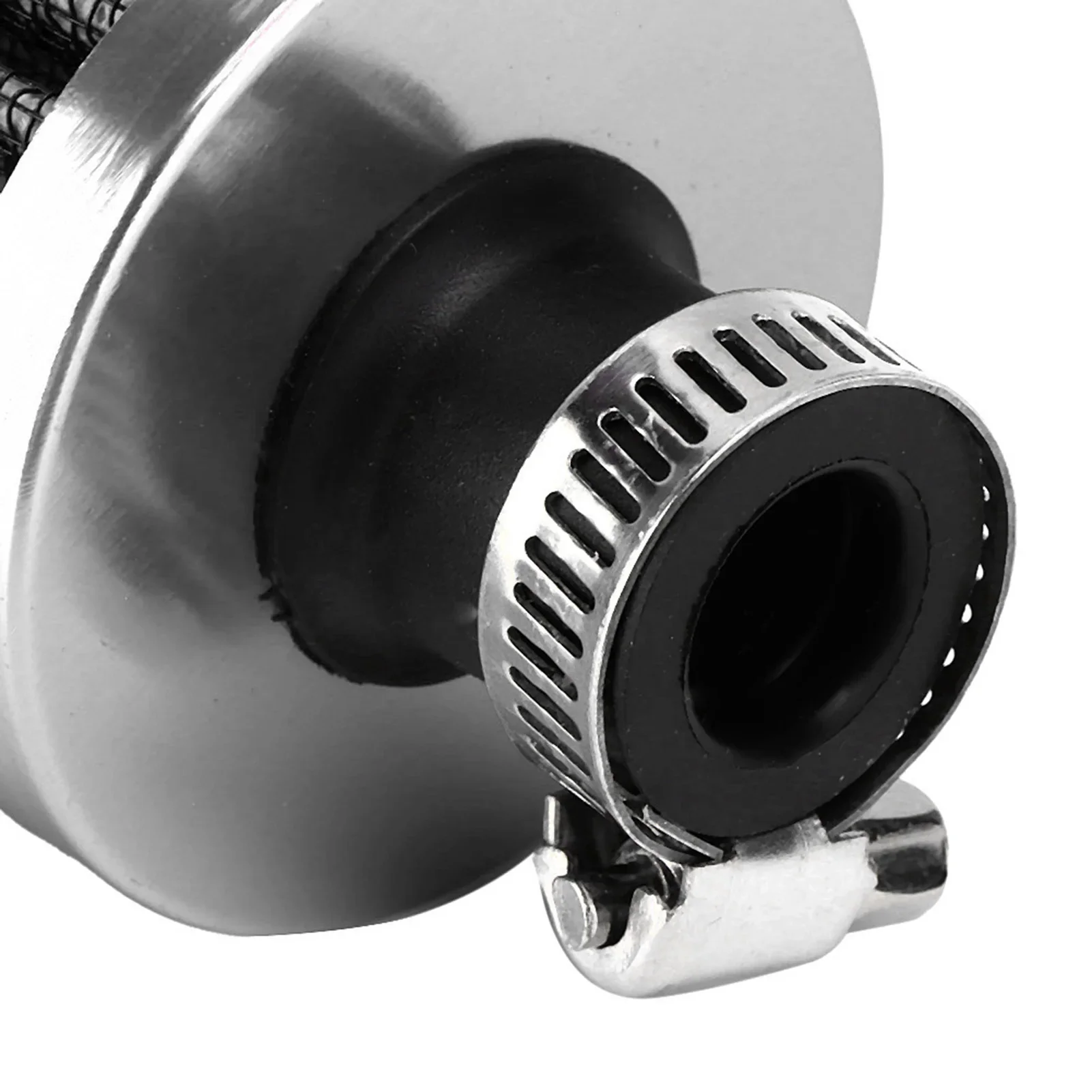 13mm/0.5in Mini Air Intake Filter Vent Crankcase Breather Universal Car Accessory Noire