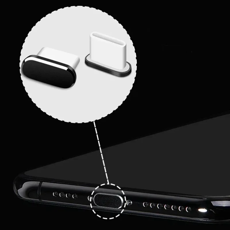 Cell Phone Charging Port Dust Plug with Cleaning Brush for IPhone 17 16 14 13 Pro Max Plus Samsung Xiaomi IOS Type C Cleaner Set view 5