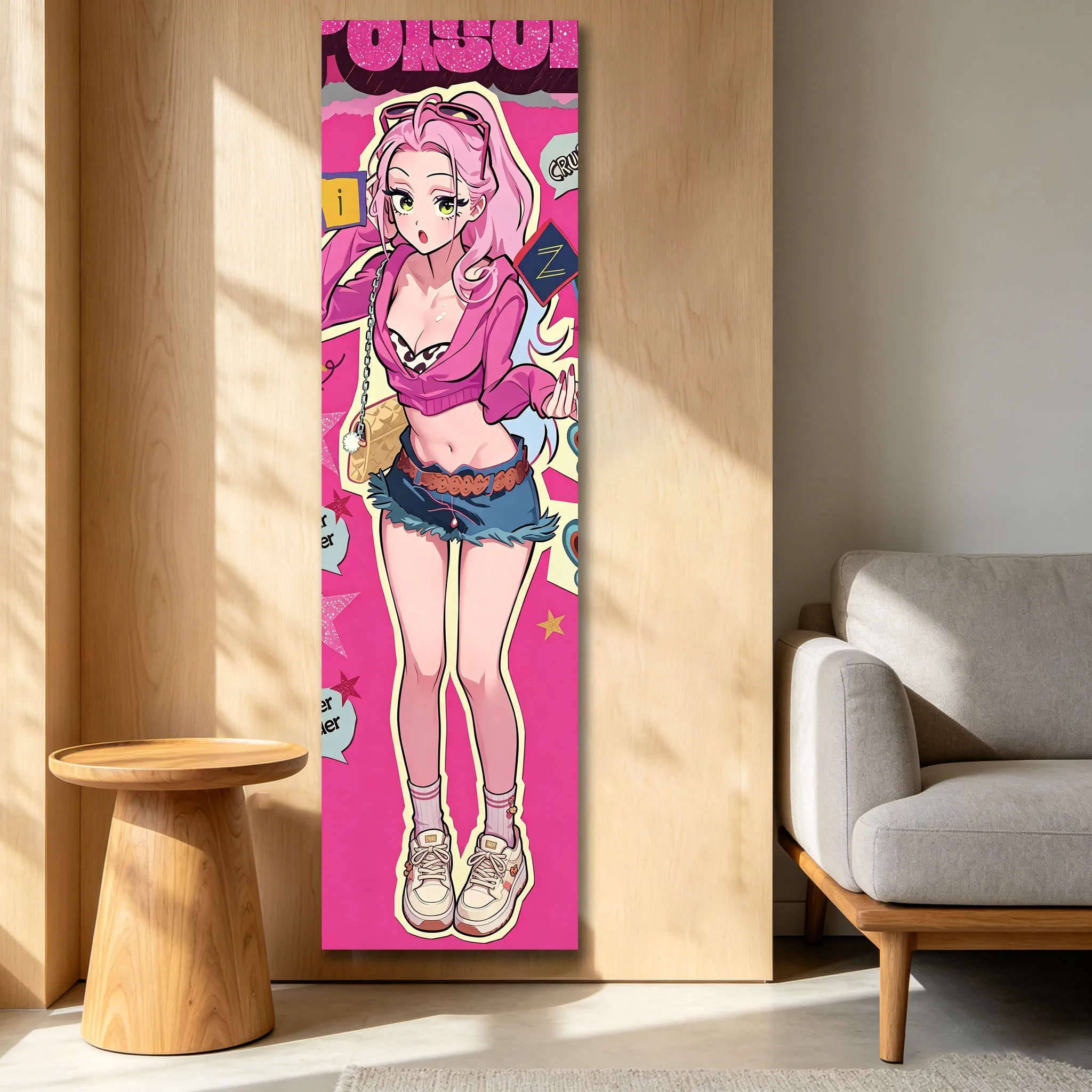 1pc A-Alien S-Stage Wall Scroll Hanging Anime Girl Tapestry Wall Hanging Bedroom Esports Room Home Decor Gifts