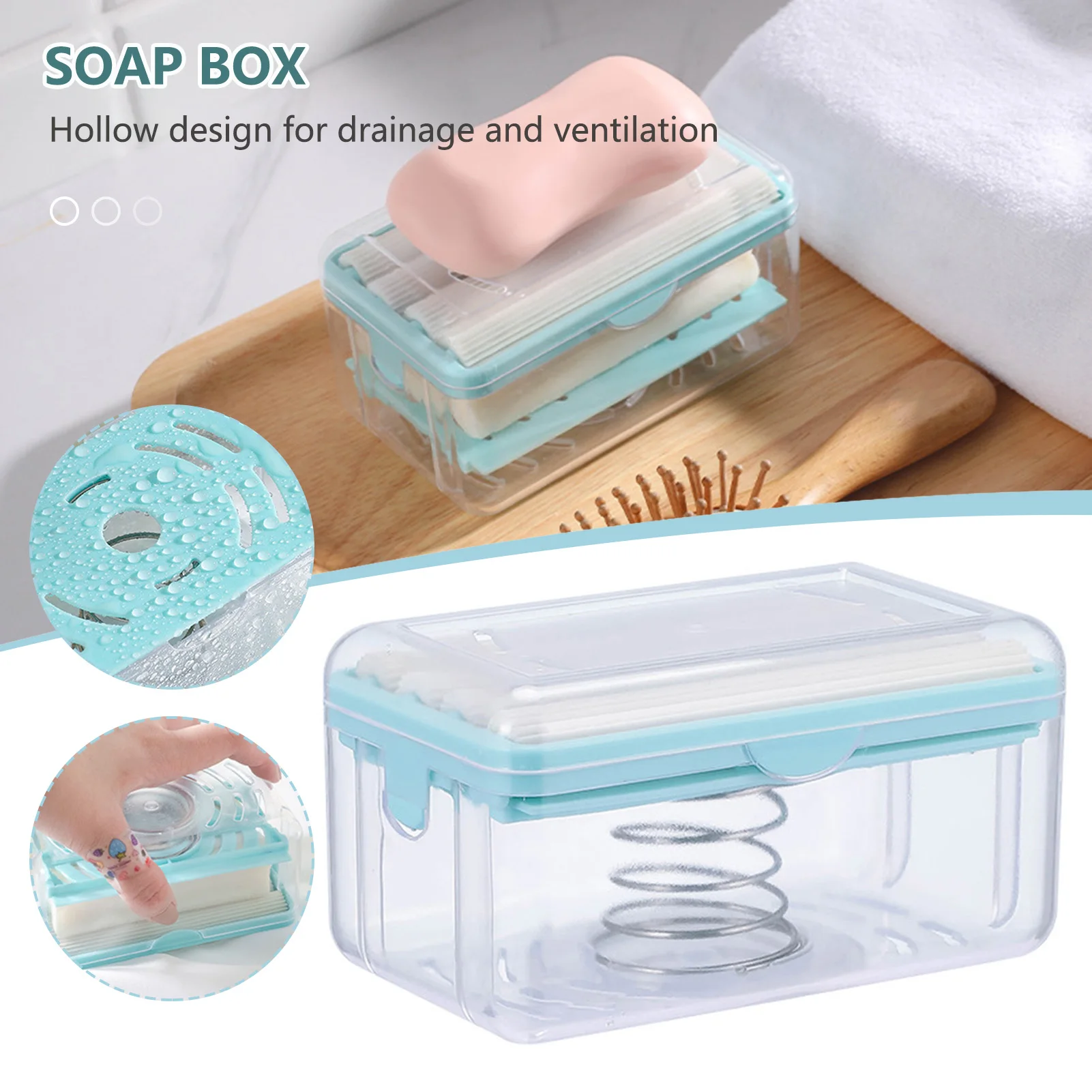 

Hollow Soaps Storage Box For Laundry Waterproof Thick Soaps Storage Dish For All Type Soaps