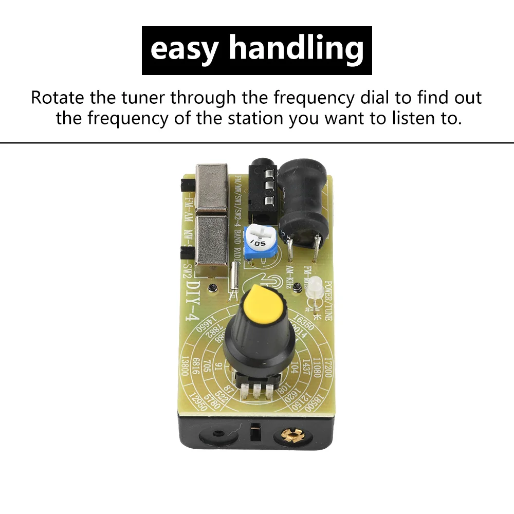 87–108MHz DIY Kit FM/MW/SW Multi Band Headphone Radio Transmitter and Receiver Module Support Frequency Modulation