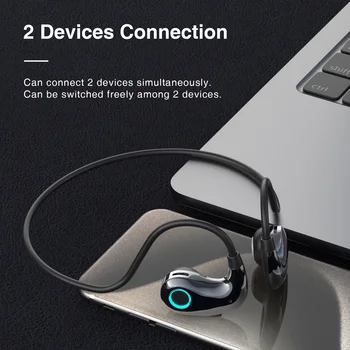 New 2024 F850 Bone Conduction Earphone TWS Fone Bluetooth Wireless Headphone Driving Cycling Earbuds Sports Running Headset