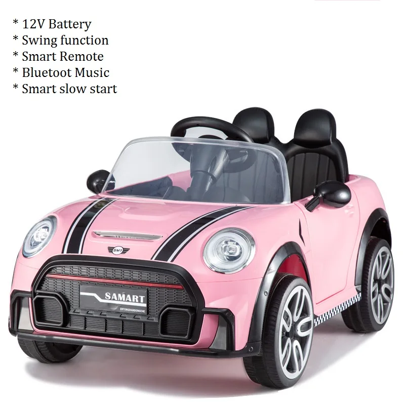 2024 New Kids Remote-Controlled Four-Wheel Can Sit Rechargeable Toy Electric Scooter Ride On Car