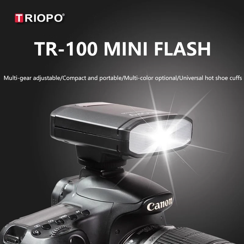 TRIOPO Mini Flash for Micro Single Digital Cameras External Mount for Sony Fuji Canon Nikon Panasonic Universal Hot Shoe Flash