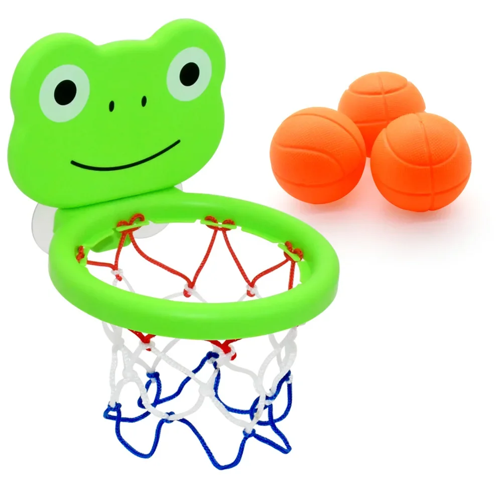 Mini Shot Baby Bath Toy Toddler Boy Water Toys Bathroom Bathtub Shooting Basketball Hoop With 3 Balls Kids Outdoor Play Set