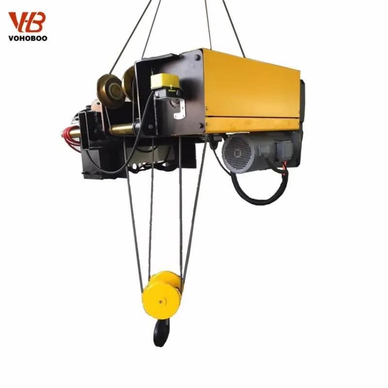 10 Ton European Type Single Double Girder Electric Wire Rope Hoist-New VOHOBOO Brand Overload Protection Metal Home Use