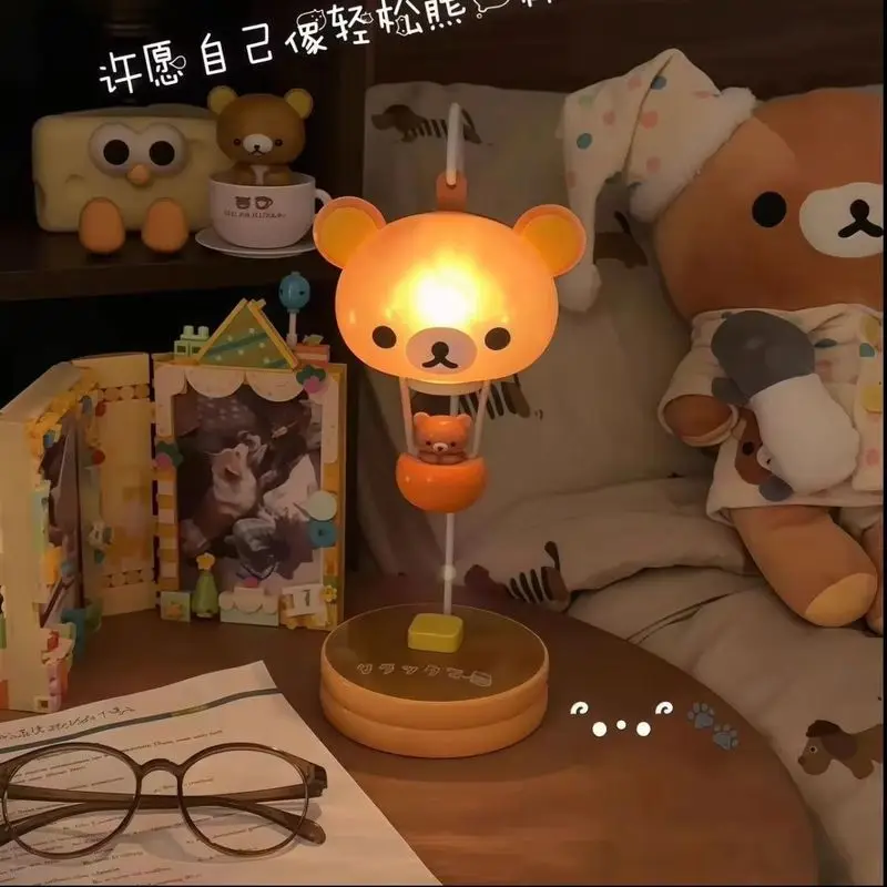 Rilakkuma Medieval Cute Bear Table Lamp Desk Lamp Sleep Night Lamp Creative Ornament Forest Desktop Bedroom Decor For Adult view 4
