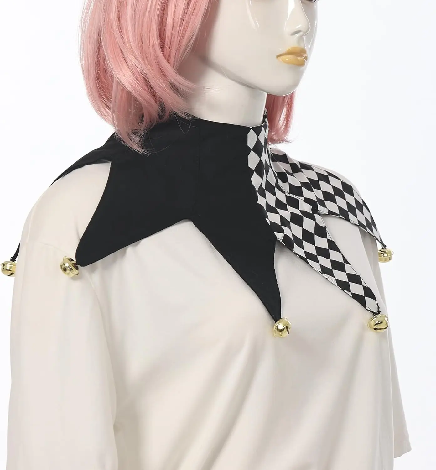 طوق بوفون الباروك المهرج طوق الرقبة الكبار هالوين كرنفال زي حفلة التبعي