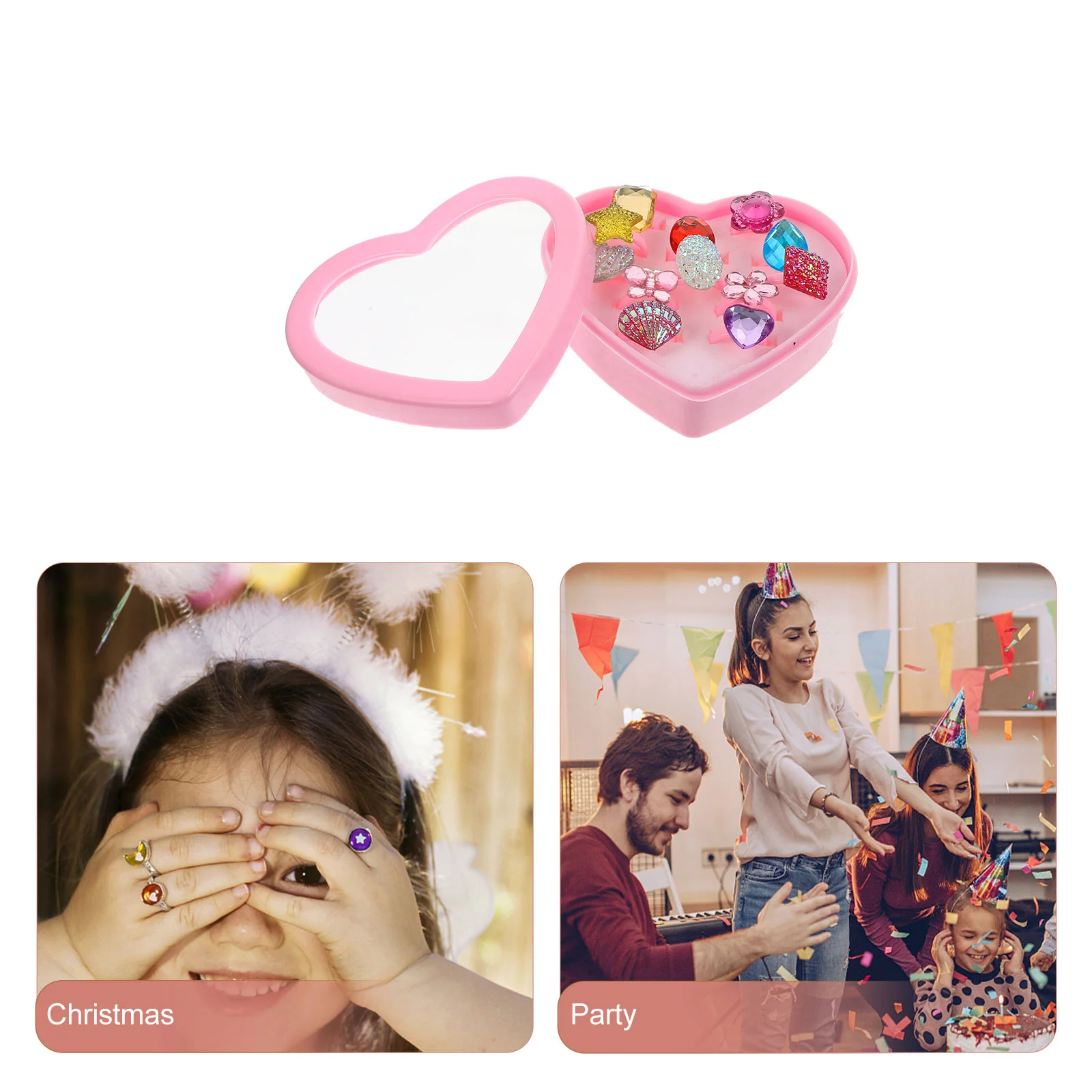 Petite bague Kiev illage en plastique exquise pour filles, bijoux pour enfants, biscuits décoratifs, jouets pour filles