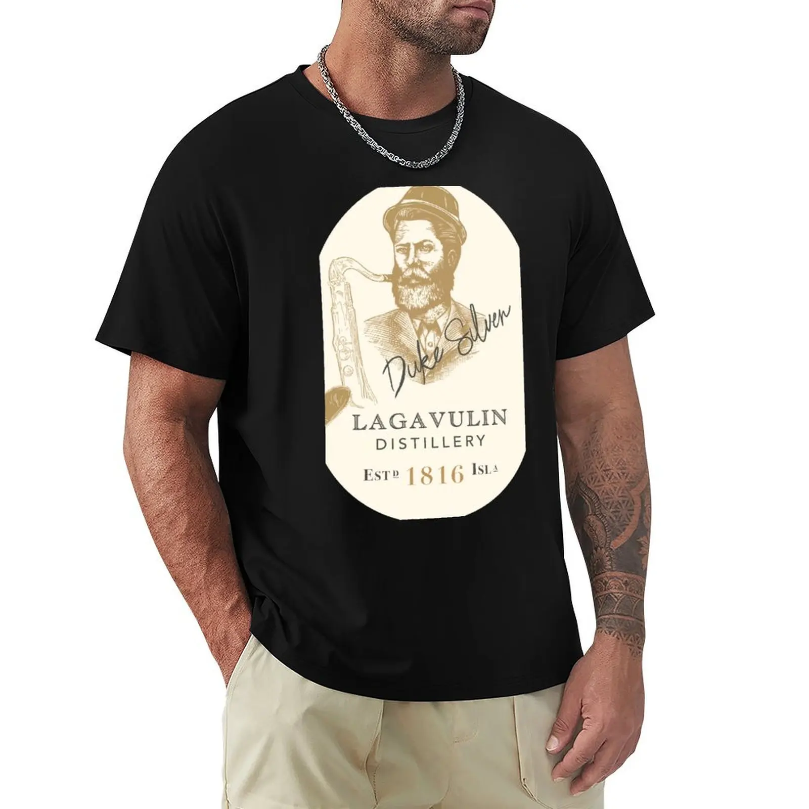 Camiseta Duke Silver Lagavulin, Camiseta Resistente para Trabajo