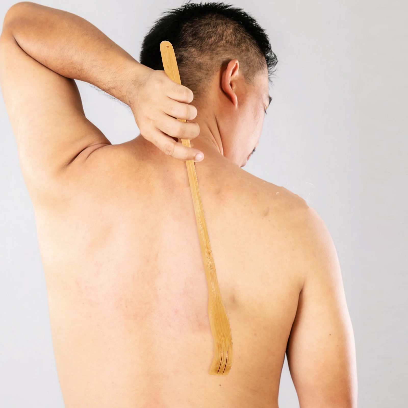 

Bamboo Back Scratcher 45x1.8cm Durable Long H Portable Tool for Men Elderly Pregnant Relief Tickling