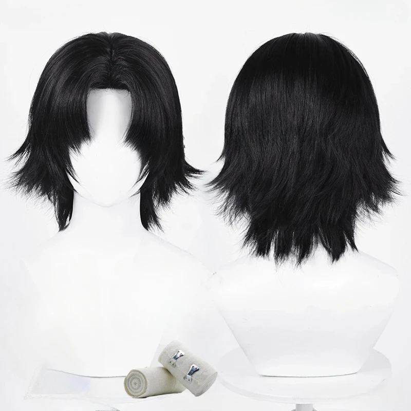 

Аниме Chrollo Lucilfer, парики для косплея, Chrollo Lucilfer, черный парик со средней частью, термостойкие синтетические волосы, костюм на Хэллоуин, вечерние