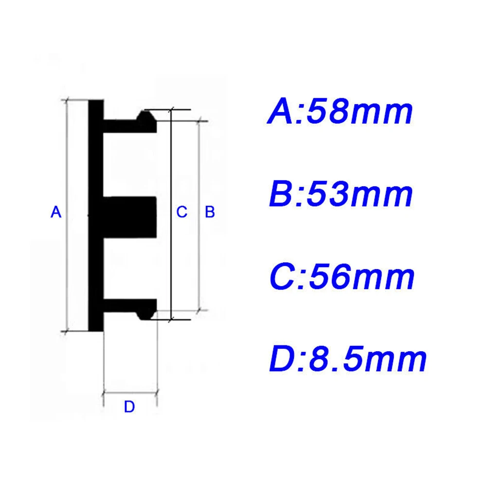 Auto Accessories Wheel Center Cap ABS Plastic Clip Foot 56 Front/rear/right/left Hub Tyre K58 Outer Diameter 58MM