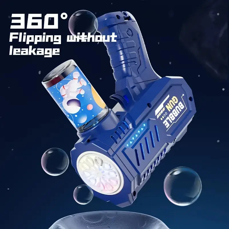 Brinquedos para crianças com pistola de bolhas 10 furos máquina de bolhas de sabão soprador automático pistola de bolhas de verão brinquedo soprador de bolhas ao ar livre para crianças