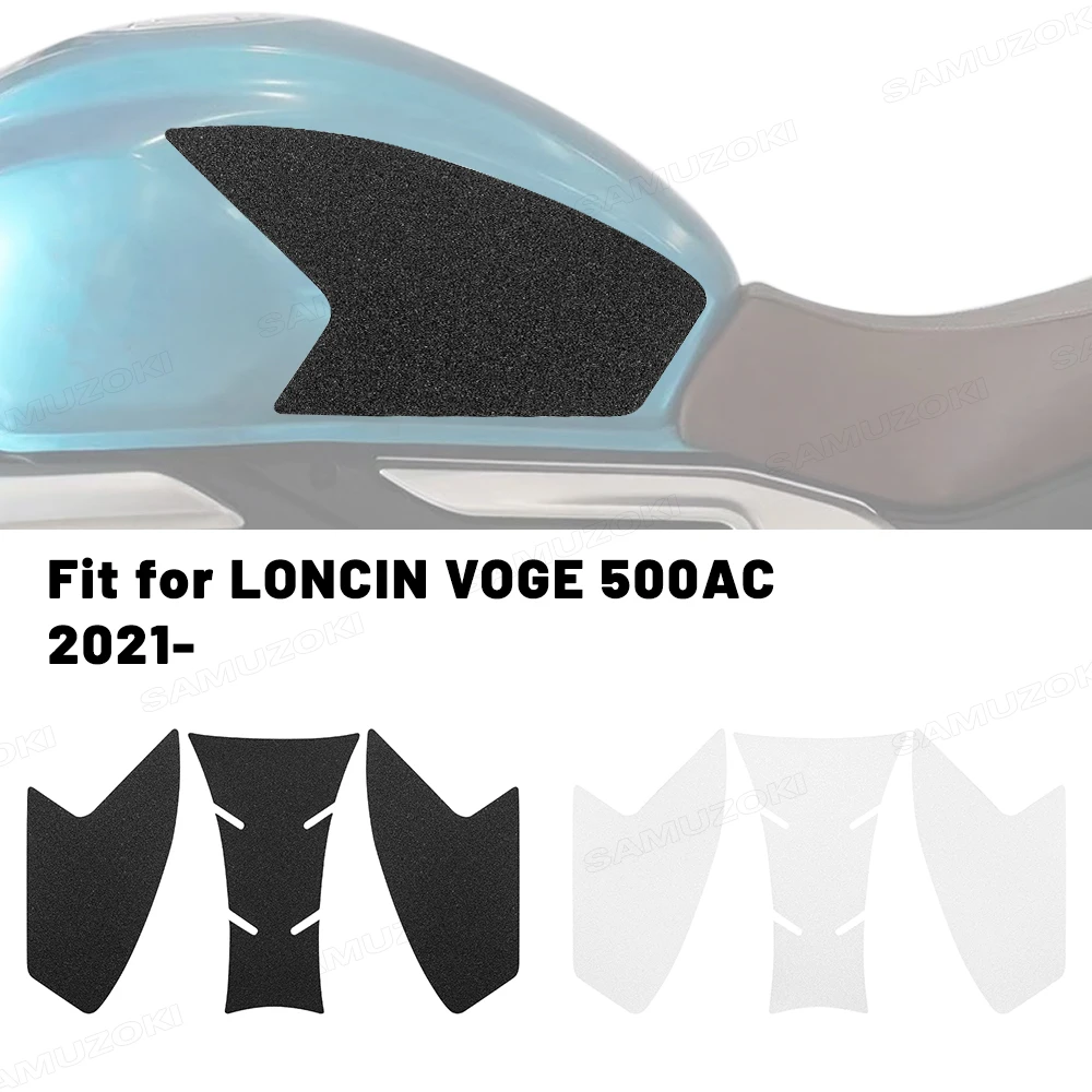 Suitable for VOGE 500 AC Anti Slip Sticker Protective Pad Sticker Black Transparent Color Side Fuel Tank Pad