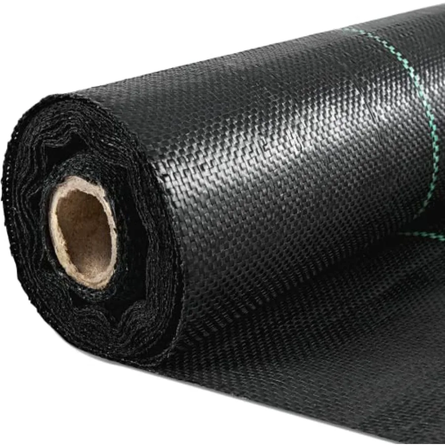 

6x300ft Premium Weed Barrier Landscape Fabric Heavy Duty 2.4OZ Woven for Flower Bed Driveway Ground Cover High Permeability Geo