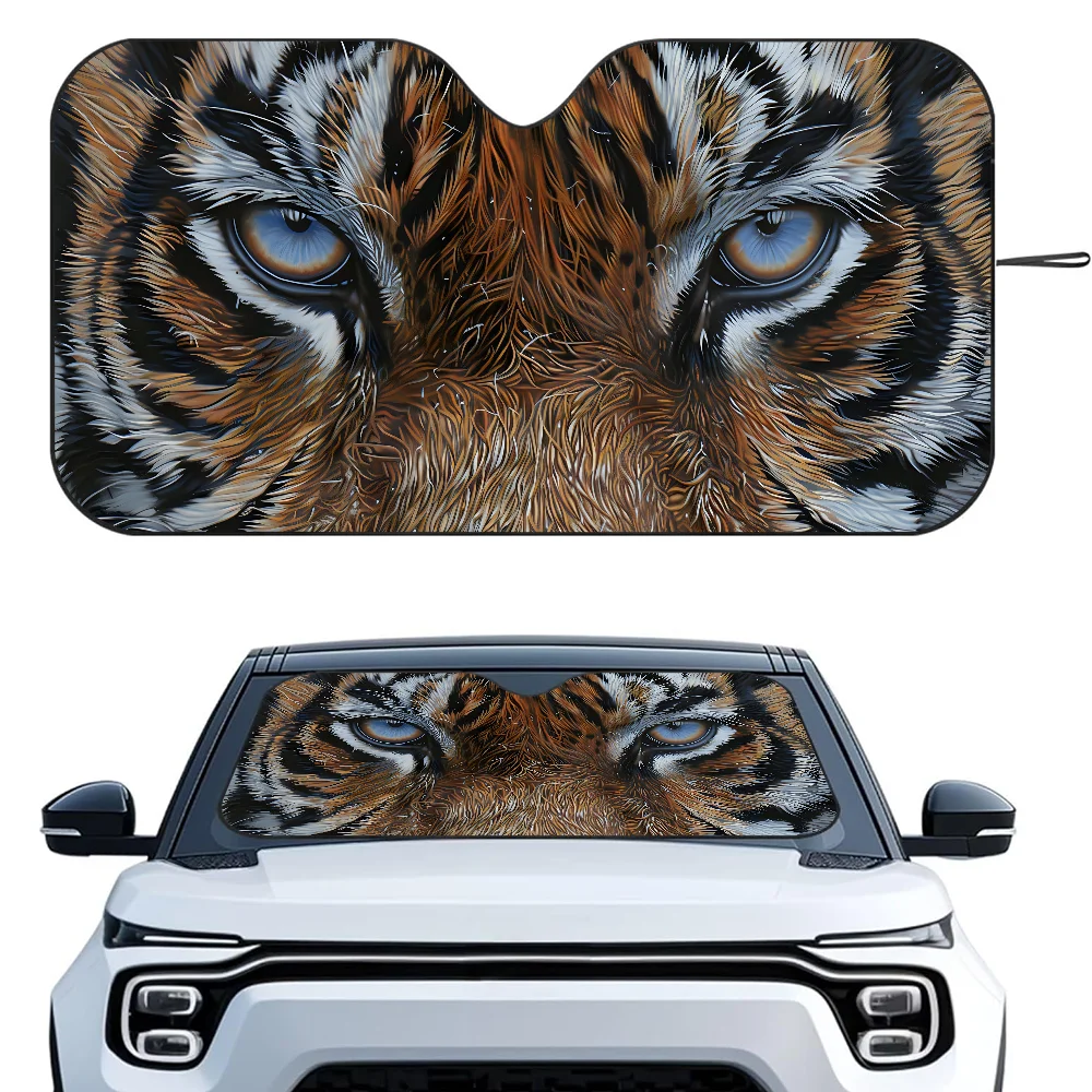 

Tigers Eyes автомобильный SunSha теплоизоляционная алюминиевая пленка лобовое стекло солнцезащитные козырьки УФ-лучи блоки автомобильный солнцезащитный козырек протектор