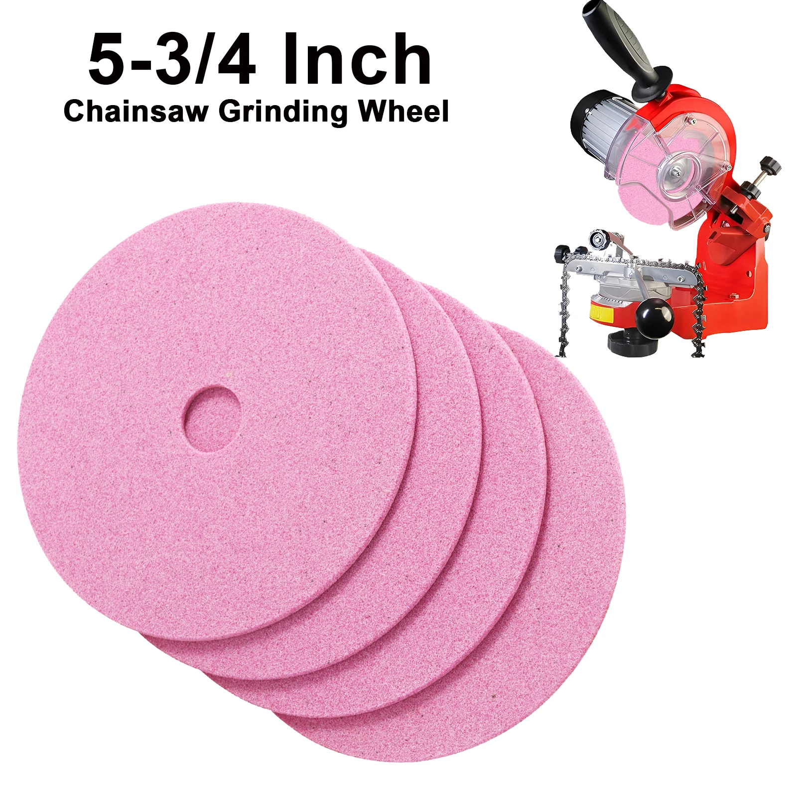 

4pcs Chainsaw Grinding Wheel 5-3/4 Inch Ceramic Chain Grinder Model Chainsaw Chain Sharpener Grinding Wheel for 3/8" 325 Pitch