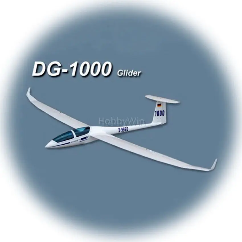 DG-1000 Slope Glider Fiberglass Fuselage & Wood Wing RC Scale Model Sailplane ARF without electric part