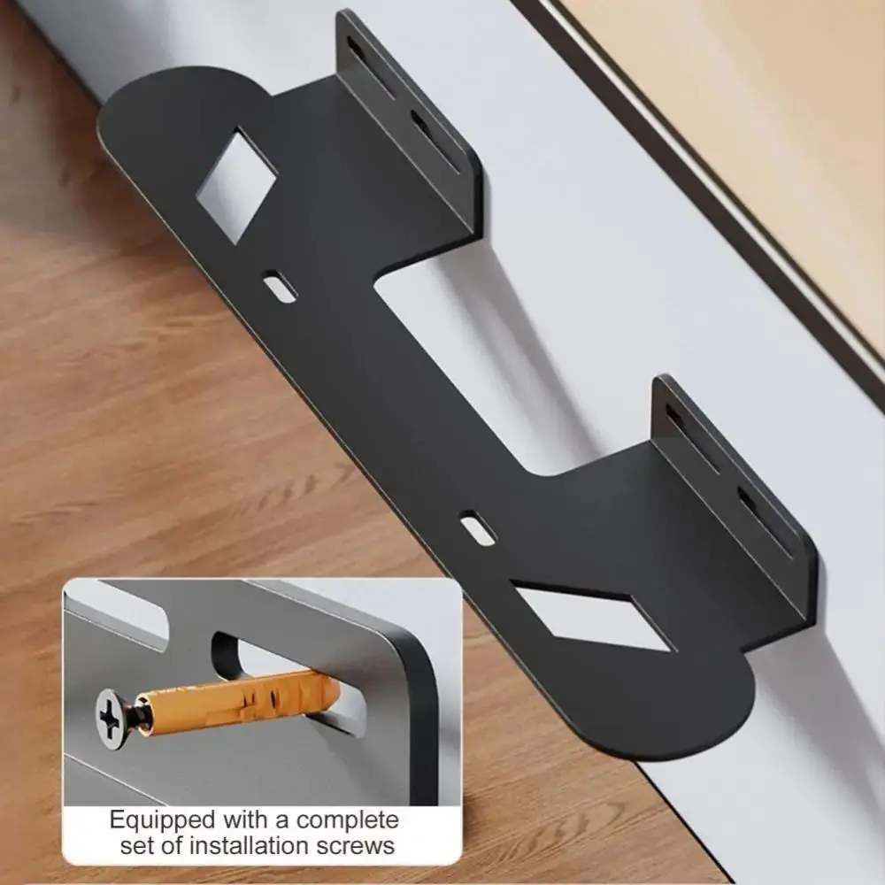 

Крепежный компактный настенный кронштейн из углеродистой стали, прочная стойка для хранения, стабильная утолщенная настенная панель для звука под звуком телевизора