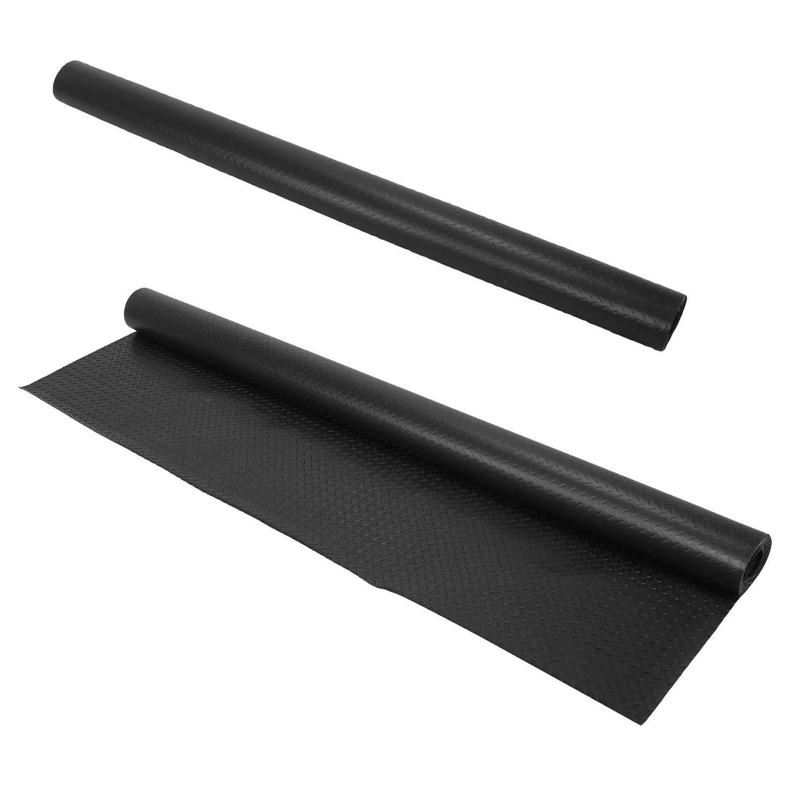 

7.9x21/32.8 FT Floor Protector 2.5mm Garage Shop Parking Mat Diamond Plate PVC for Truck Trailer SUVs Van Golf Cart Motorcycle