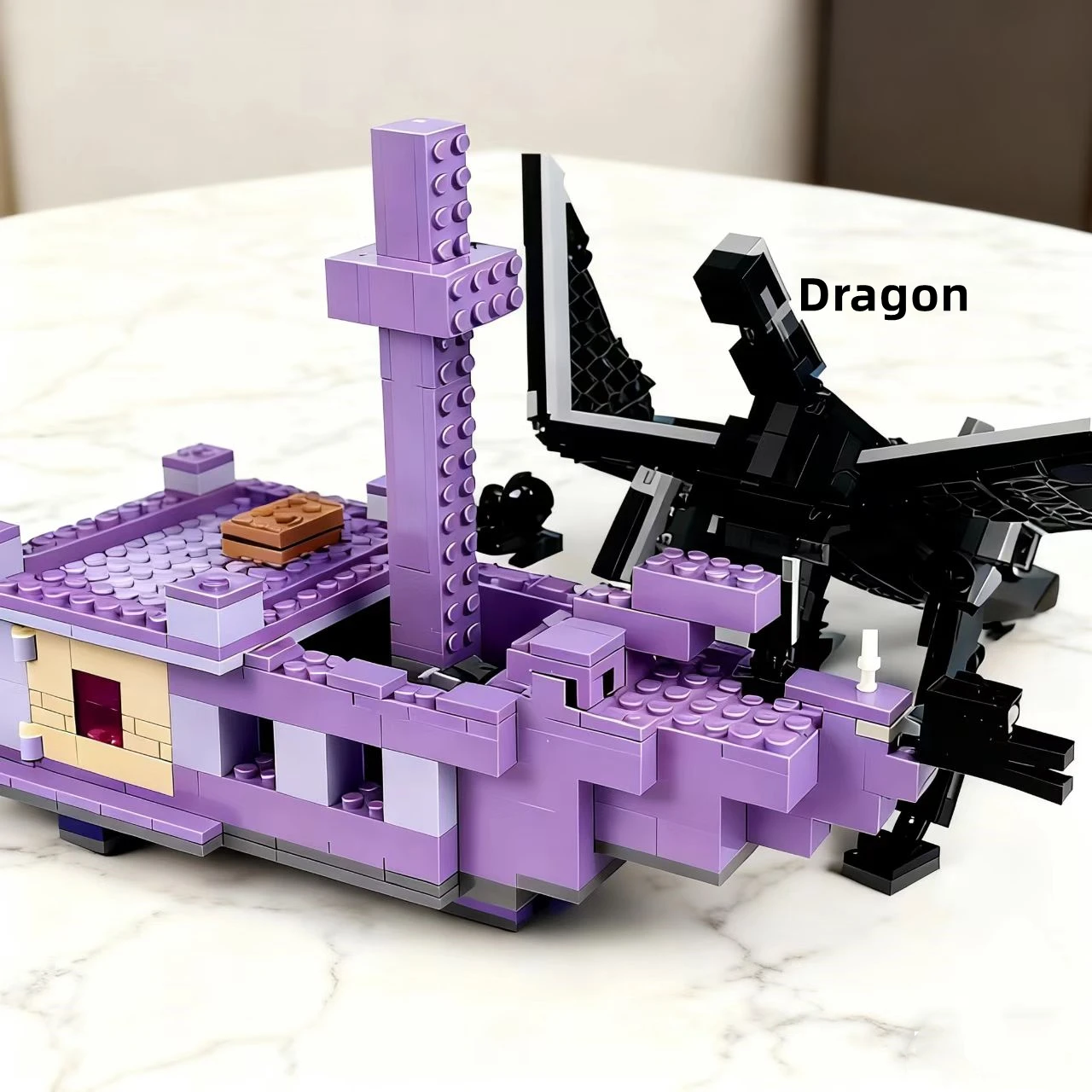 

Третья вечеринка MOC, совместимые наборы My Pixel World Series, строительные блоки, корабль Ender Dragon, сборные игрушки для детей ﻿