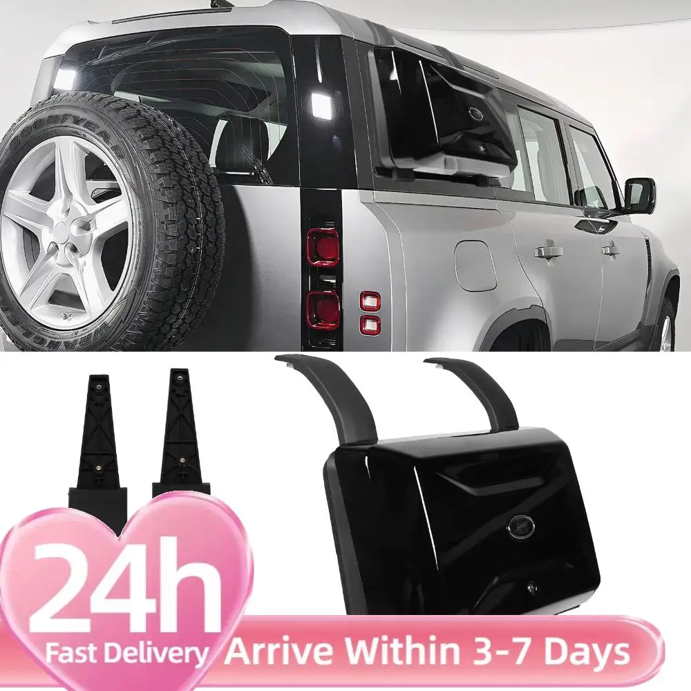 

Glossy Black Side Toolbox Rust Proof Outdoor Storage Box Wear Resist Auto Side Carrier Case for Land Rover Defender 2020-2024