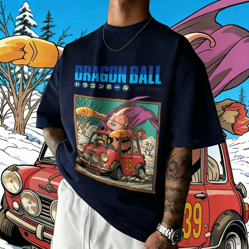 

Новая летняя футболка унисекс 2026 года с принтом аниме Dragon Ball: 40-летие, Маджин Буу, модная, уличная одежда, большие размеры, Ins