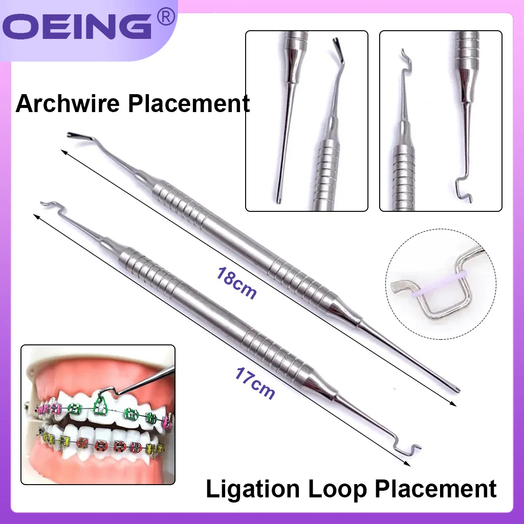 OEING Dental Orthodontic Elastic Ligature Ring Placing Applicator  Archwire Placement Tool dental instrument