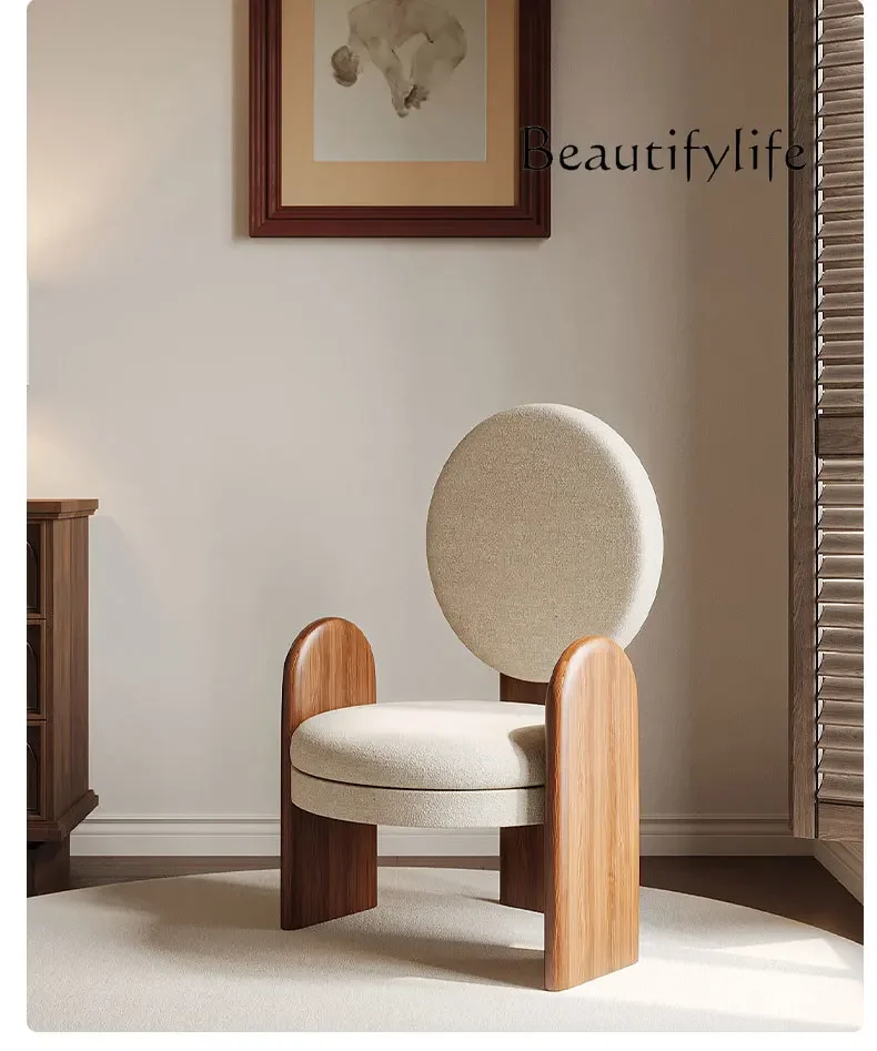 

NNNordic solid wood single sofa chair creative leisure chair modern simple living room balcony lazy chair