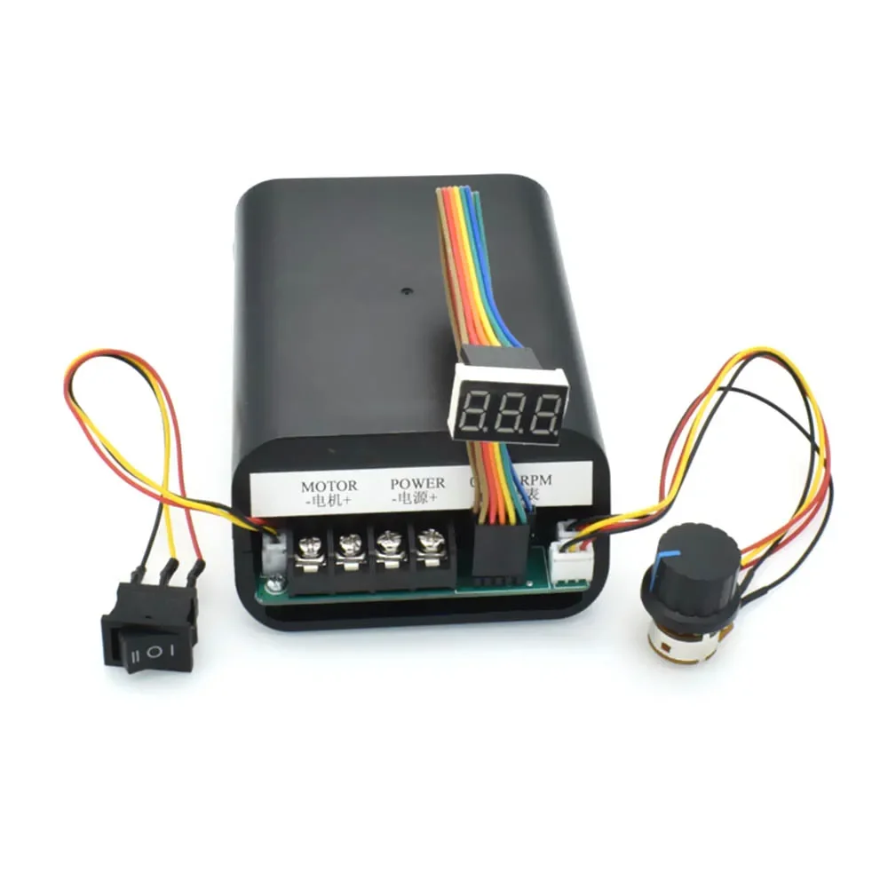 

DC Motor PWM Digital Display Speed Controller Max 60A CW CCW 0~100 Adjustable Drive Module