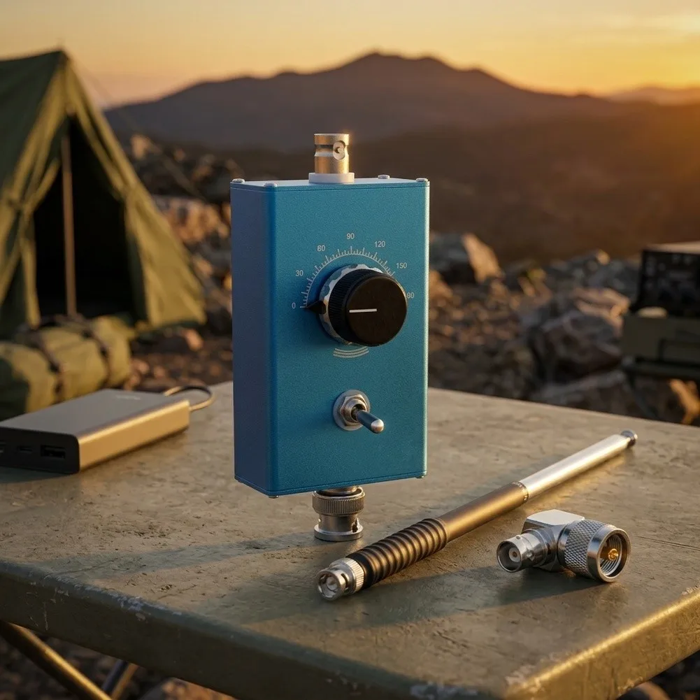 Amateur for Radio Gear 11cm X 5cm X 2cm 20W Radio Tuner Stainless Steel Element Aluminum Alloy Housing Compact Lightweight Build