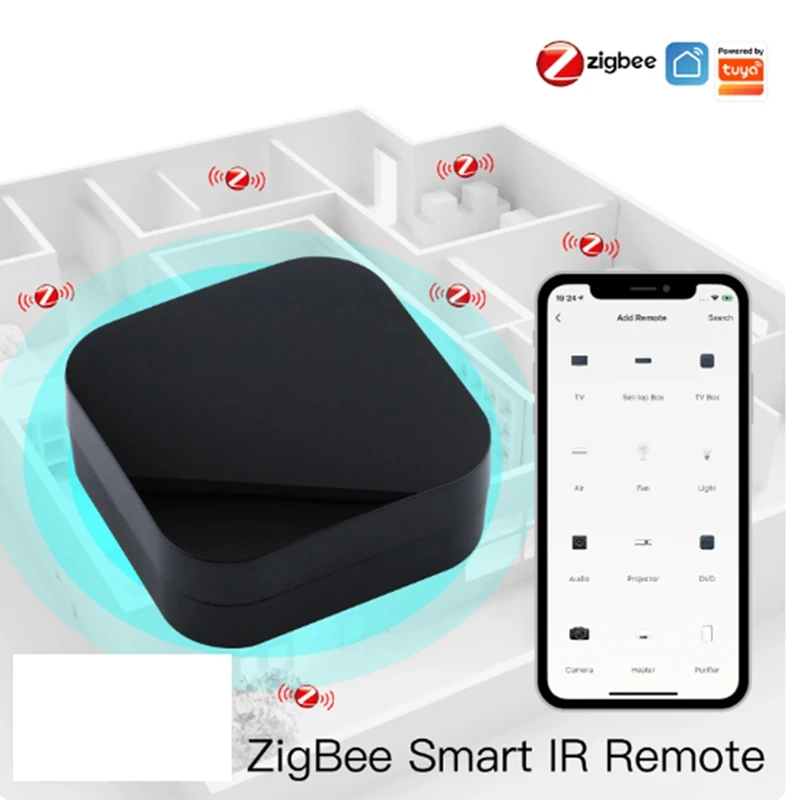 UFO-R11 Zigbee Air Conditioner TV IR Remote For Alexa Google Home Universal Infrared Remote Controller Powered By Tuya