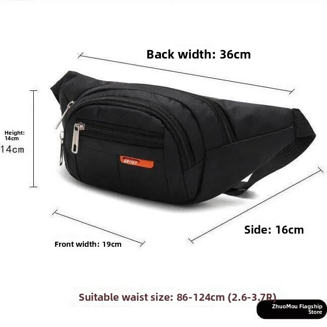 Men's Waterproof Ultra-Thin Invisble Running Marathon Fitness Sports Waist Bag Large Capacity Mobile Phone Fanny Pack
