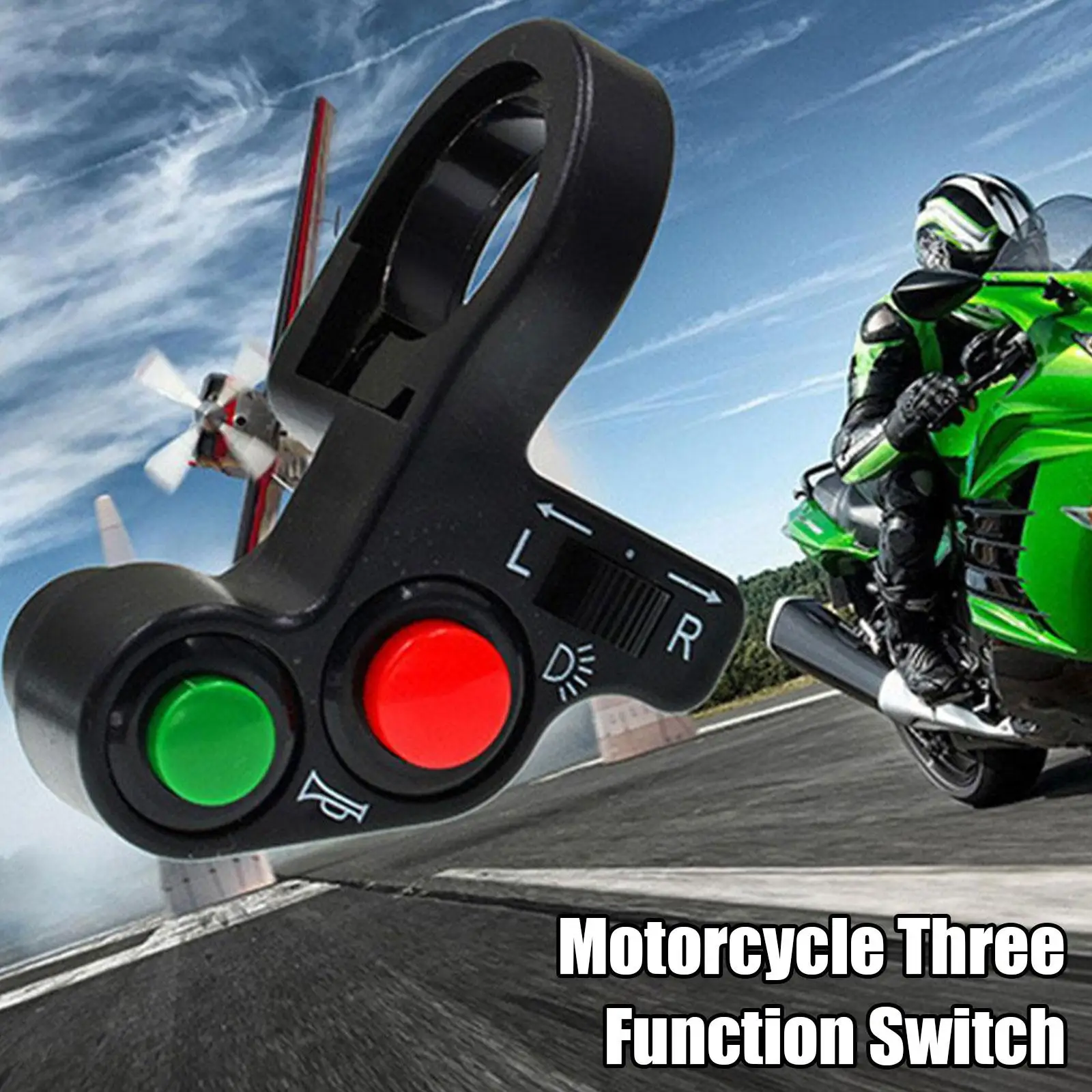 Motorcycle Horn Indicator Handlebar on Off Control Switch Turn Signal Light For 7/8\