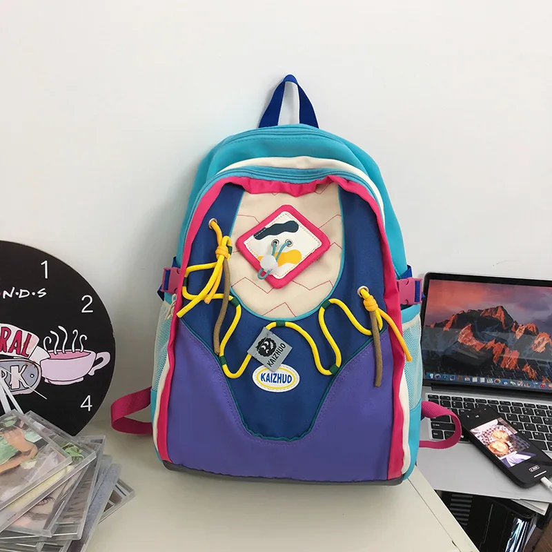 Mochilas de lona fofas para meninas, bolsa escolar para mãe e filhos, mochila para criança, classe Sac