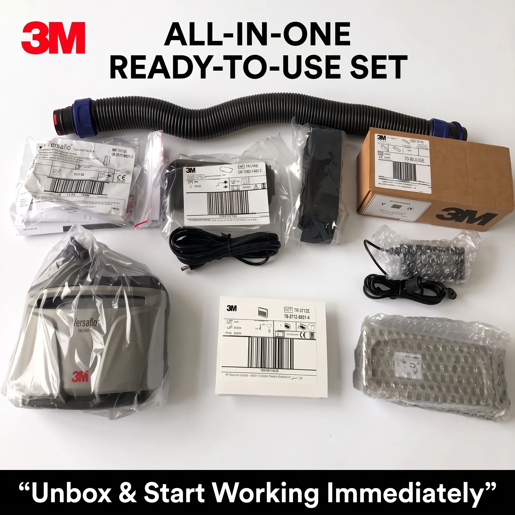3M Versaflo TR-315+ PAPR Powered Air Respirator Starter Kit Blower Unit Dust Spray Paint Welding Safety Protection Mask