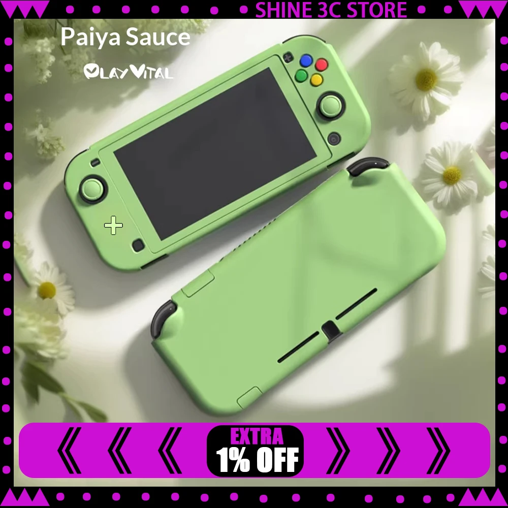 

Защитный чехол PlayVital Switch Lite Grip NSL, устойчивый к падениям и износу, с шелковистой текстурой, полностью закрывающий корпус игровой консоли.