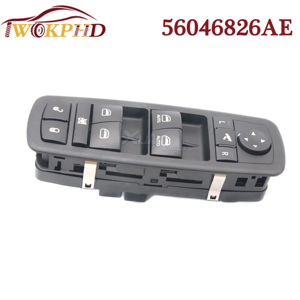 NEW 56046826AE For Dodge Journey Chrysler 300 Ram 1500  Double Auto Front Left Driver Lifter Power Window Control Switch Button