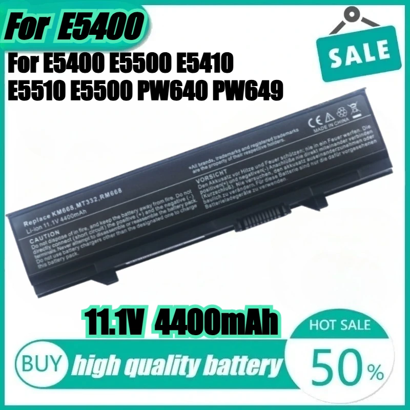 

Новый высококачественный аккумулятор для ноутбука KM668 KM769 для Dell Latitude E5400 312-0762 312-0769 451-10616 E5410 E5500 E5510