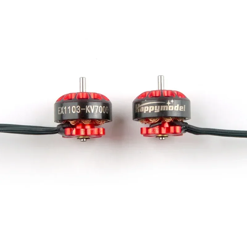 4 pezzi HappyModel EX1103S 1103 7000KV 8000KV 2-4S Motore brushless 1,5 mm