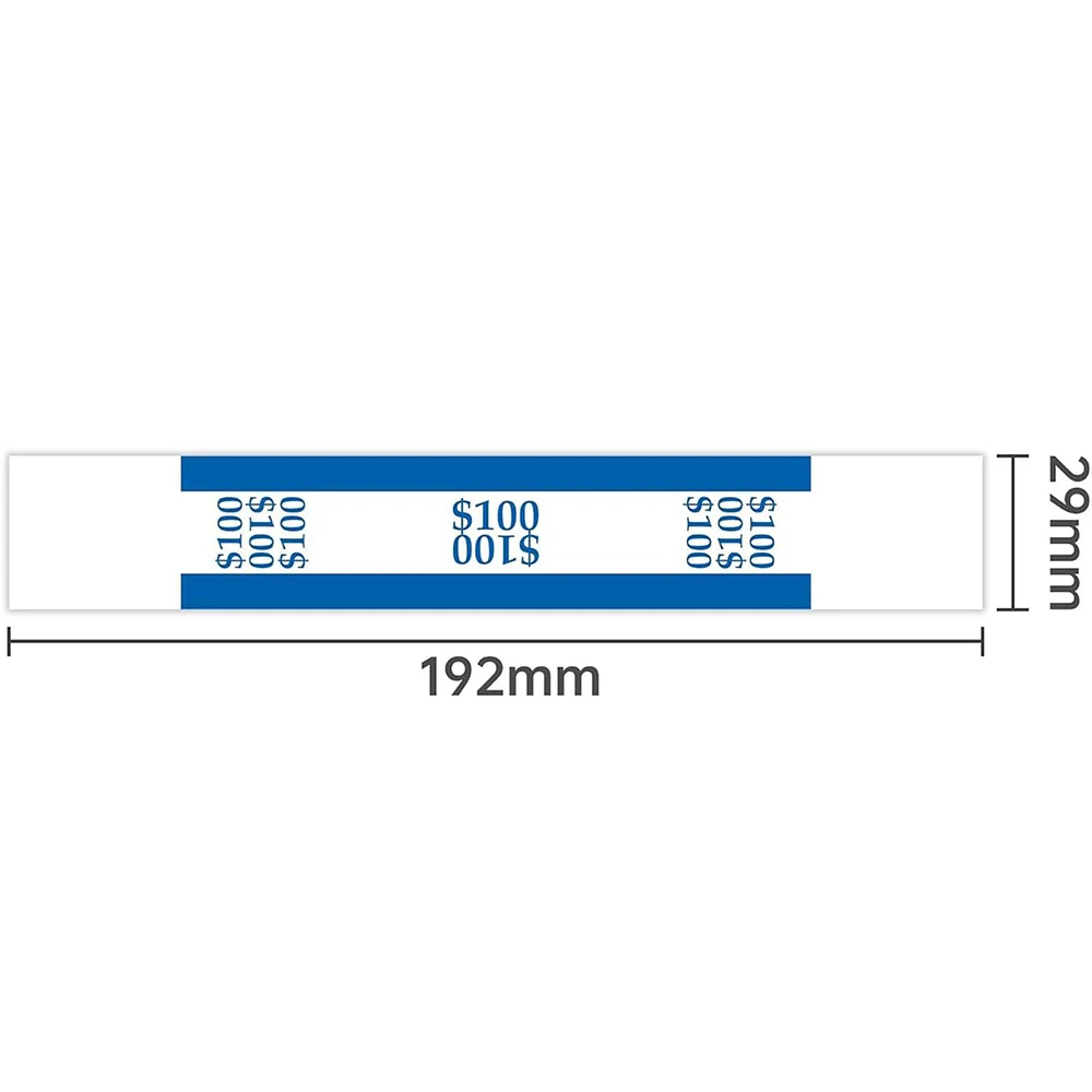 NATURABEL 800/900 PCS Currency Straps, Money Band Bundles Self Sealing for Bill Wrappers