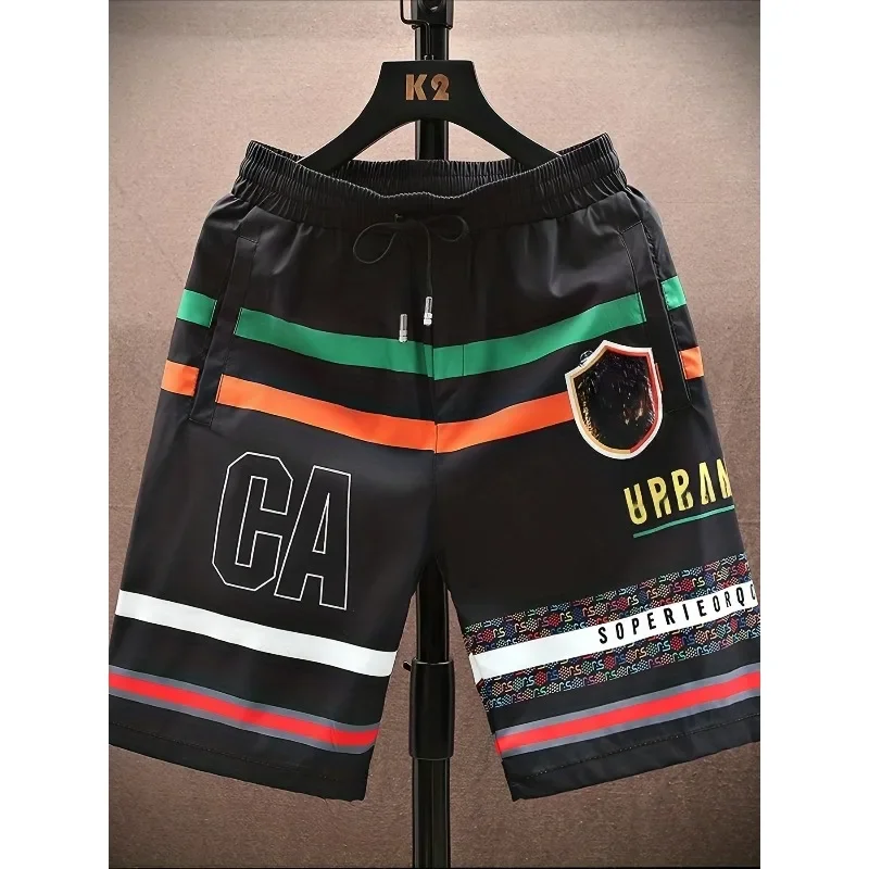 2026 Men's Summer Quick-Drying Shorts Men's Printed Beach Pants, Casual, Sportsov
