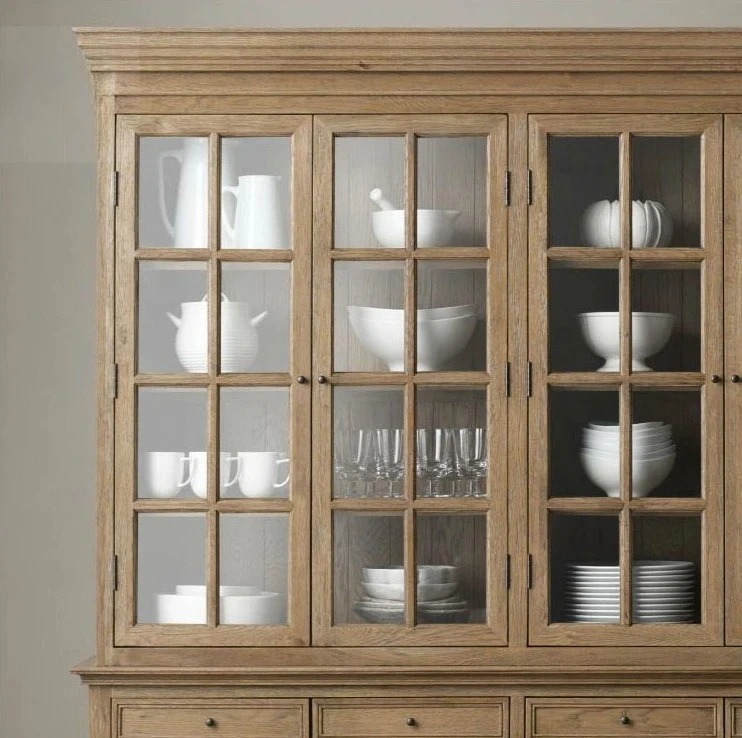 rural solid wood simple retro old bookcase modern craftsmanship